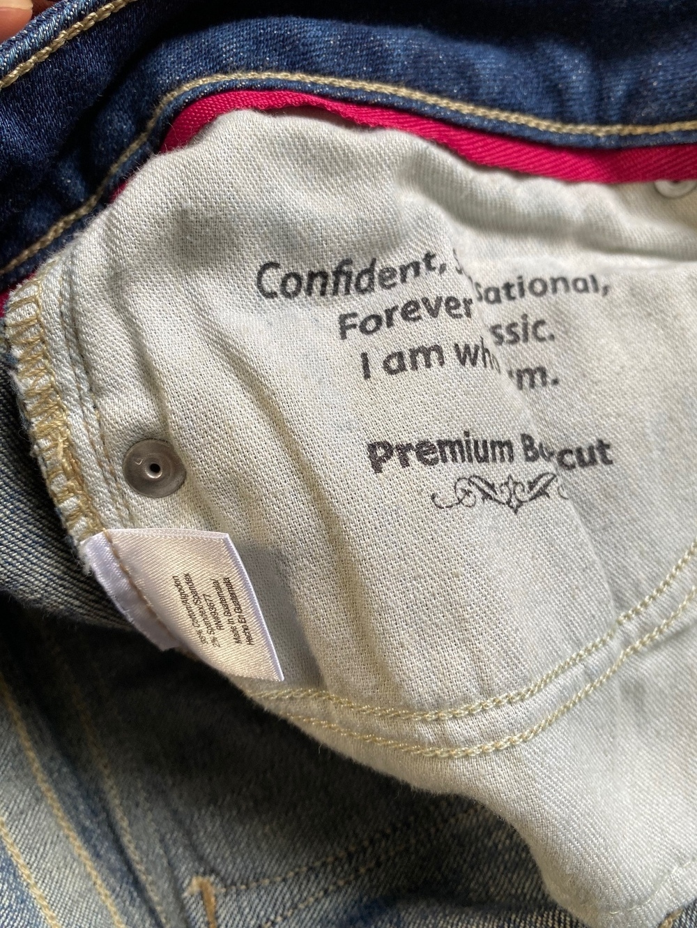 2000 Low Mid Rise Womens Jeans Size 32 Bootcut Blue Denim Retro Streetwear - Picture 5 of 5